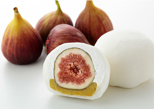 「岐阜〈養老軒〉」<価格:いちじくのミルク栗きんとん大福(1箱・4個入)1,598円>【「551 HORAI 豚まん」に「らぁ麺 すぎ本」も!日本各地の“うまいもの”が松坂屋上野店に大集合!】