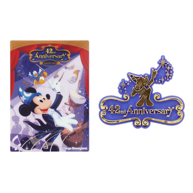 デコレーションマグネットセット 2,200円｜東京ディズニーランド開園42周年「ミッキーのフィルハーマジック」グッズ｜販売店舗：東京ディズニーランド「キングダム・トレジャー」｜発売日：2025年4月15日（火）