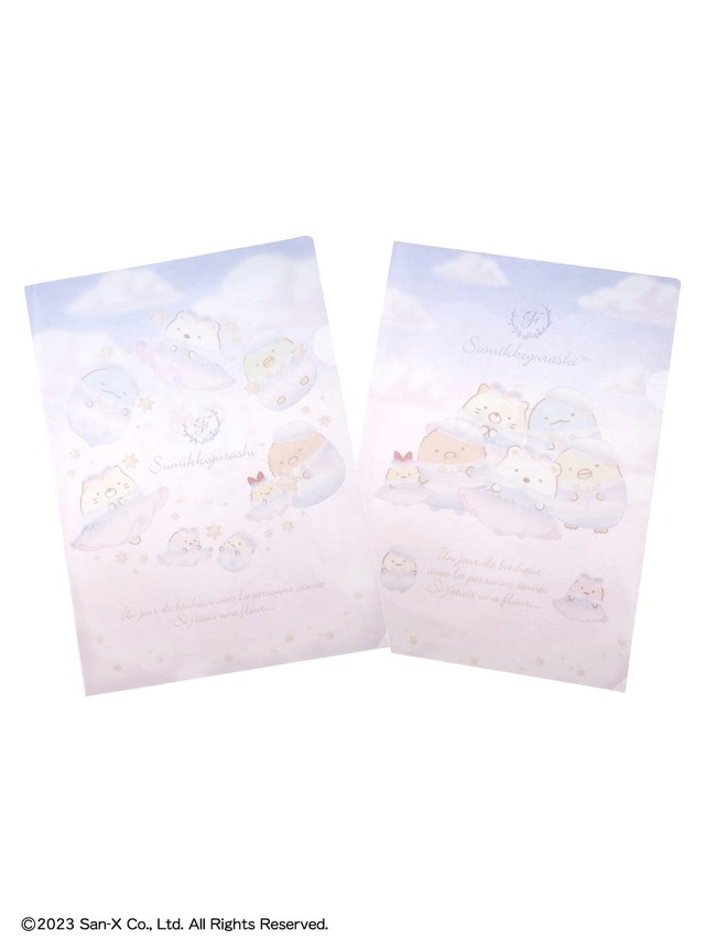 【Maison de FLEUR×すみっコぐらし】「クリアホルダーセット」￥825
