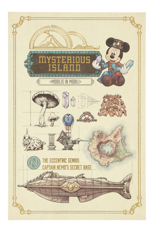 ポストカード 350円｜東京ディズニーシー25周年グッズ｜販売店舗：東京ディズニーシー「エンポーリオ」｜発売日：2026年5月25日（月）