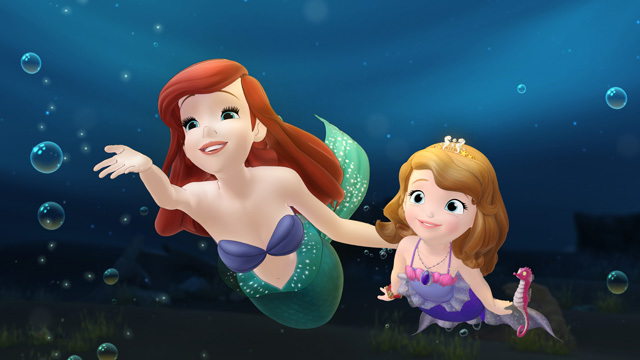 海の中ではアリエルもやってくる