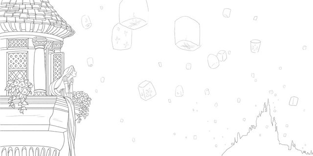 大人ディズニー 夢の世界へ 素敵な塗り絵レッスンブック