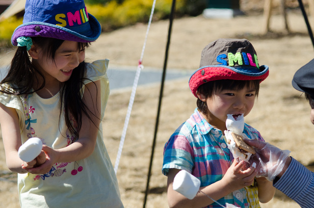 焼きマシュマロがとろける!