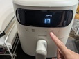 【アイリスオーヤマ 過熱水蒸気エア フライヤー FV-M30A-C】「スチーム」モードで190℃、17分にセットしてスタートします
