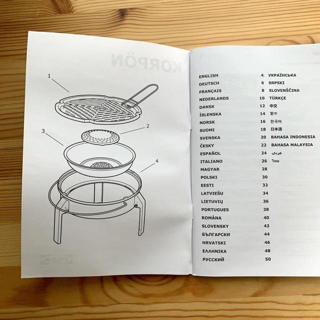 【IKEA（イケア） KORPÖN コールポーン】細かい部品もないので掃除も片付けも簡単！