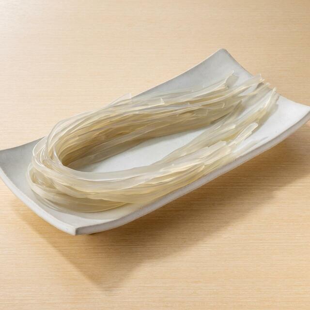 身体にも嬉しいヘルシーなさつまいも春雨は、だしがよく絡みます。