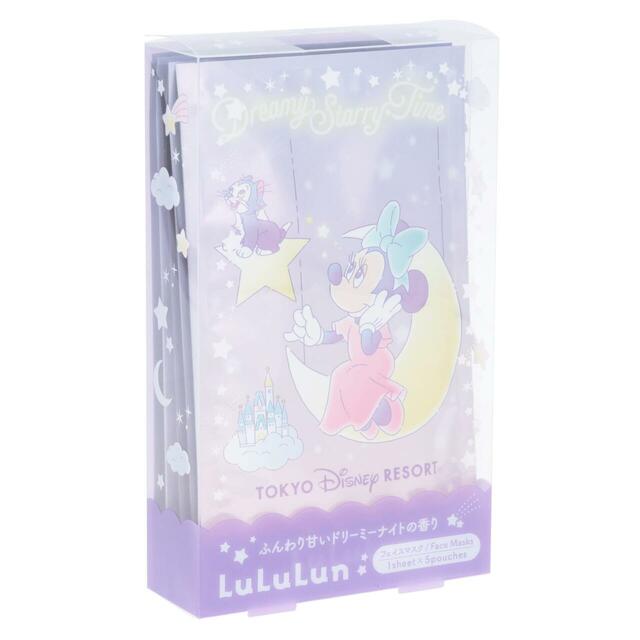 フェイスマスク〈LuLuLun〉 1,900円|東京ディズニーリゾート ミニーマウスのリラックスタイムグッズ|販売店舗:東京ディズニーランド「ホームストア」、東京ディズニーシー「ヴィラ・ドナルド・ホームショップ」|発売日:2026年6月25日(木)