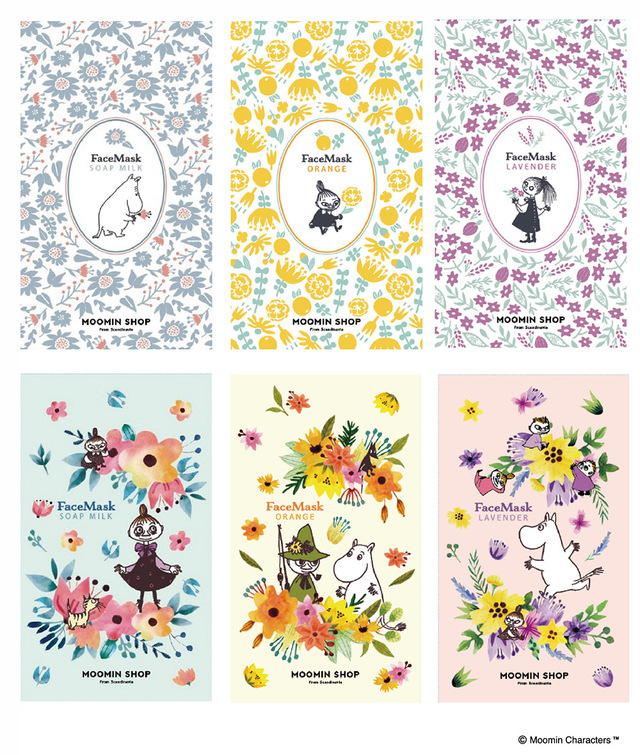 フェイスパック(全6種)　価格は各390円（税別）