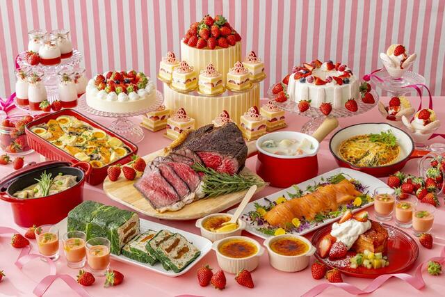 「いちごとミルクのプレシャス・マリアージュ」＜期間：2026年1月5日〜2月28日＞【“ブランドいちご”と“ローストビーフ”を楽しむ冬の贅沢ビュッフェ開催！「ヒルトン成田」で華やかな冬の食体験！】