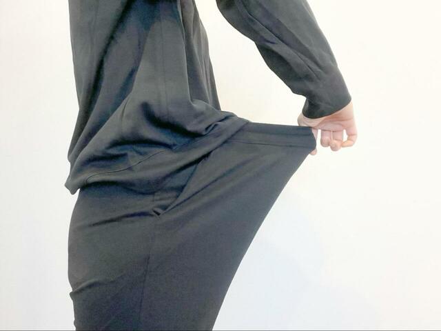 【ワークマン レディースメディヒール(R)ルームロングパンツ】パンツはゴムがよく伸びるので、サイズを落としても締め付けなどの心配はありません◎