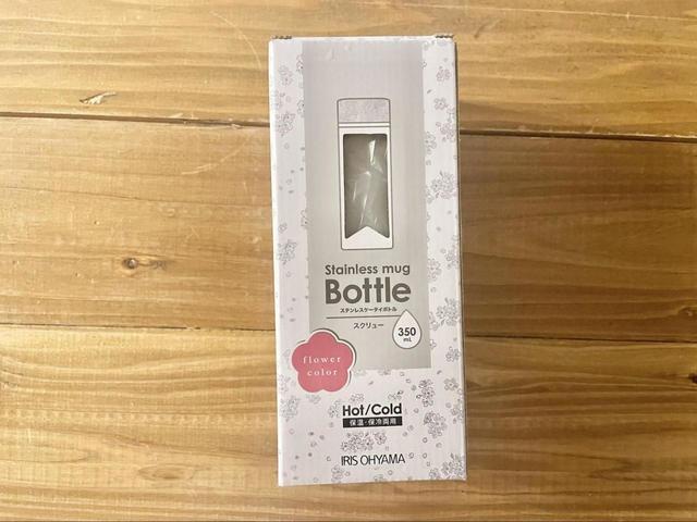 【アイリスオーヤマ　ステンレスケータイボトル フラワーカラー】くすみカラーが可愛いと評判！
