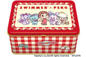 「SWIMMER×PEKOコラボ ハートクッキー缶」<価格:1,320円(税込)>【大人気雑貨ブランド「SWIMMER」が「不二家」とコラボ!“SWIMMER×PEKO”のスイーツやグッズが、7月10日より店頭に登場!】