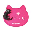 【スターバックス 2026ハロウィン】ハロウィン2026コースターキャット 2,200円(税込み)/黒猫が立体的に寝そべったデザインの猫型コースター
