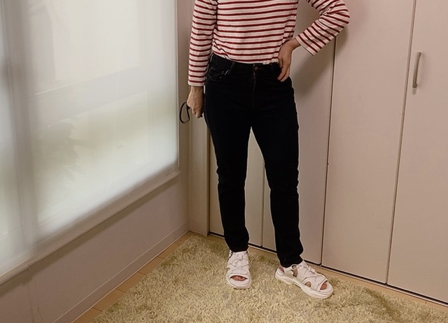 【ワークマン WEMOTION(ウィモーション)360ストレッチデニムパンツ】リラックスした着心地