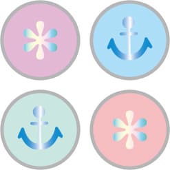 えんぴつ4種類の柄