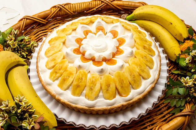 【キル フェ ボン「“極味王（きわみおう）”バナナと“ルガール”クリームチーズムースのタルト～焦がしバター風味～」】Whole（25cm）10,908円