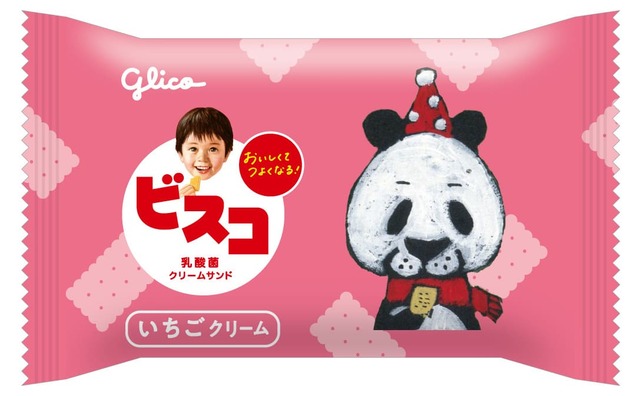 【ビスコ】ビスコ大袋＜アソートパック＞ いちごクリーム ぱんだ（イメージ）