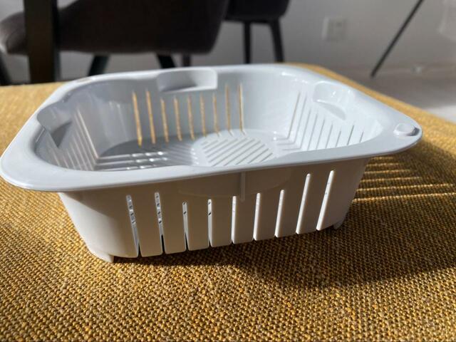 【ニトリ 下ごしらえに便利な抗菌ザルバットセット(グレー)】ちょっと使いたい時にも便利なサイズ