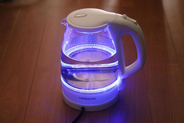 LEDライトが光っている