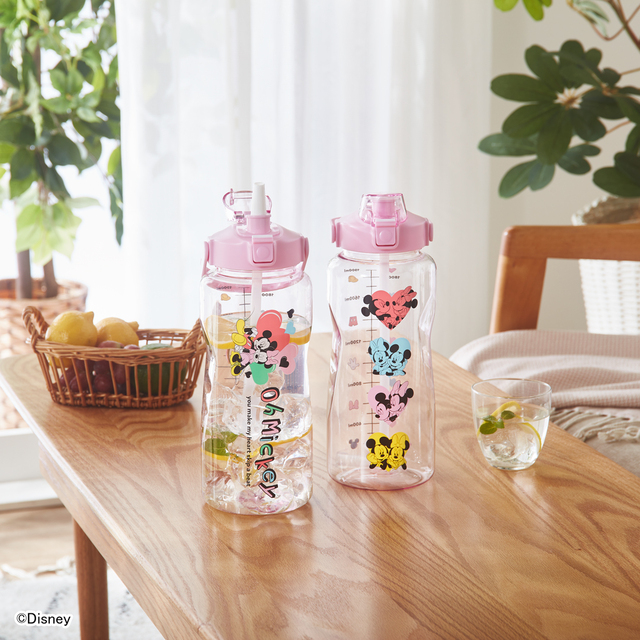 ミッキー＆ミニー　プラチナムザッカビッグクリアボトル
