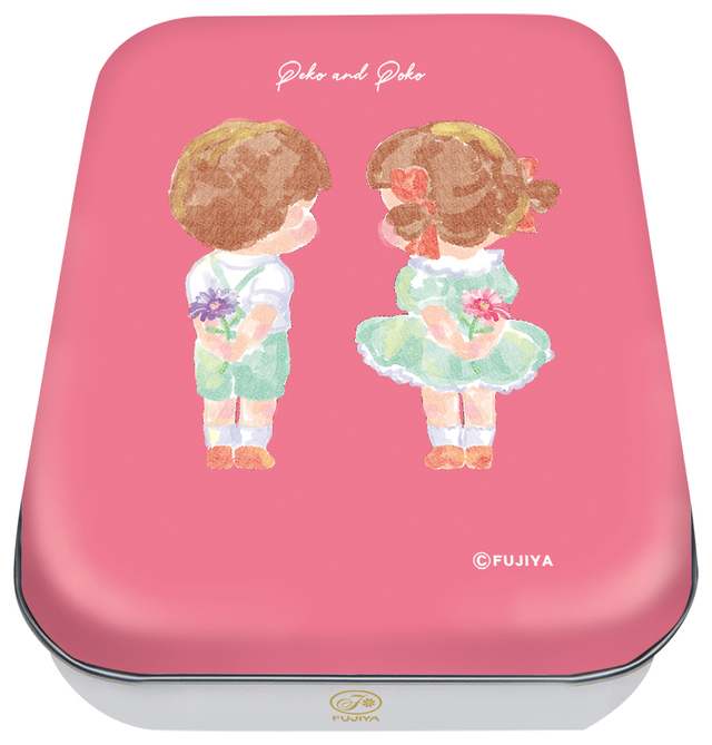 「ペコポコチョコレート缶」<価格:880円(税込)>【不二家のバレンタインギフトが続々登場!「カントリーマアムチョコまみれKING」が店舗で販売されます!】