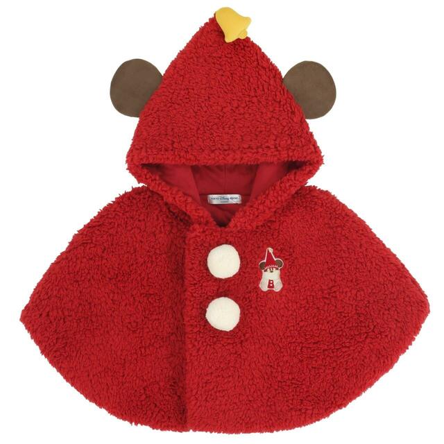 ベビーケープ 6,600円|東京ディズニーリゾート「ディズニー・クリスマス」スペシャルグッズ|販売店舗:東京ディズニーランド「ディズニー&カンパニー」、東京ディズニーシー「ガッレーリア・ディズニー」|発売日:2026年11月10日(火)