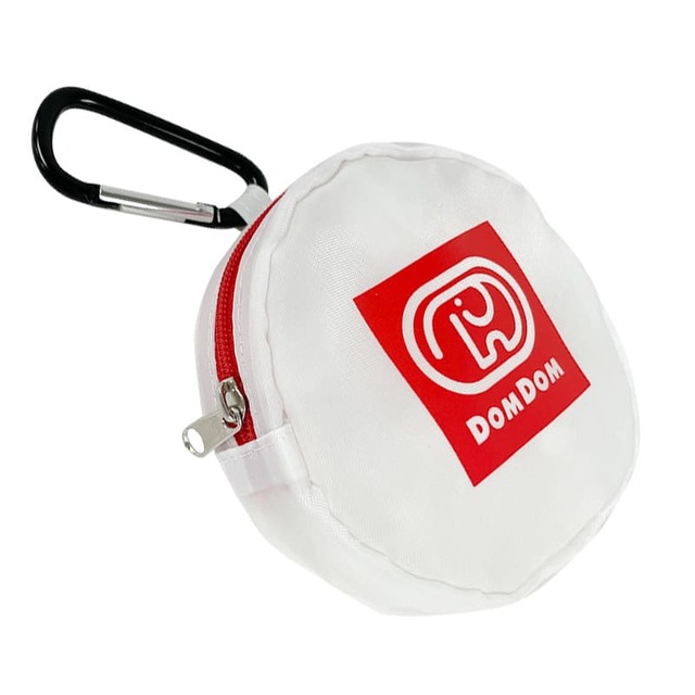 【郵便局×ドムドム】「レジ袋風エコバッグ」収納ポーチ