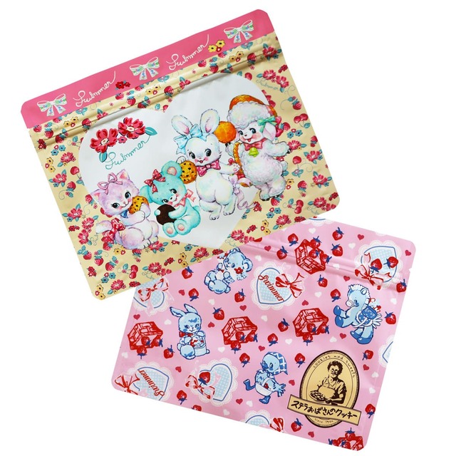 【ステラおばさんのクッキー×SWIMMER】店頭の量り売りクッキーを入れるパウチ袋もコラボ仕様