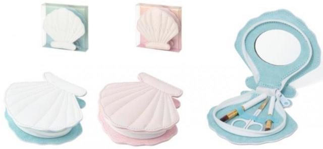 シェルポーチ＆メイクアップツールセット