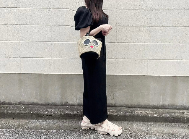 【a-jolie（アジョリー）PEARL BASKET 2WAY BAG】腕にかけて持っても◎