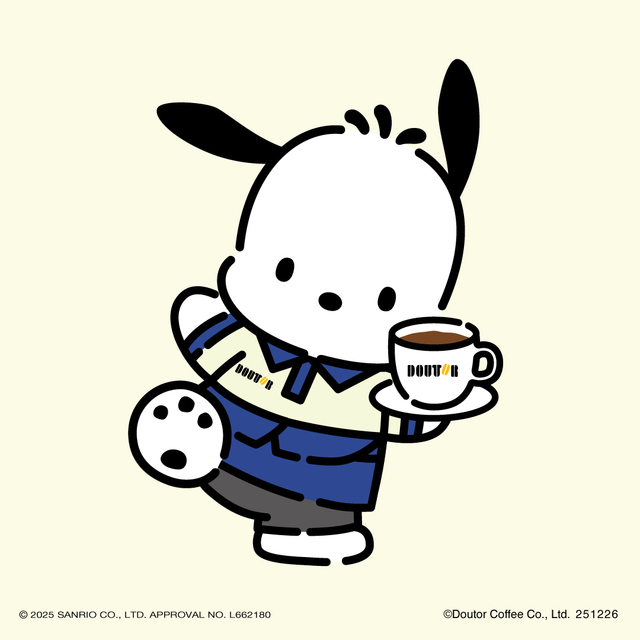 名前の由来は、ぽちゃぽちゃしているからポチャッコ。男の子です。【ドトール×ポチャッコ「福袋2026」】