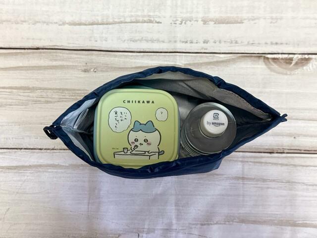 小さめのお弁当箱やタッパー3つと550mLペットボトルを一緒に入れられるほどの大容量サイズ！
