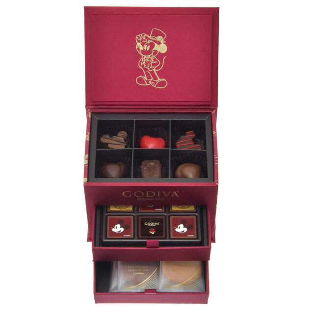 【GODIVA】ミッキー チョコレート・クッキー アソート ボックス入り スイーツセット Disney Valentine 2025 7,800円