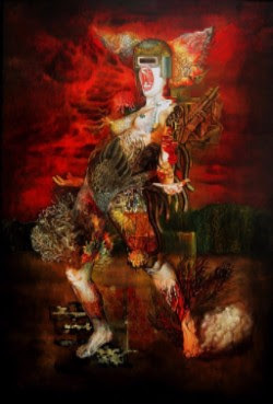 牧田恵実 「自己嫌悪」193×130cm