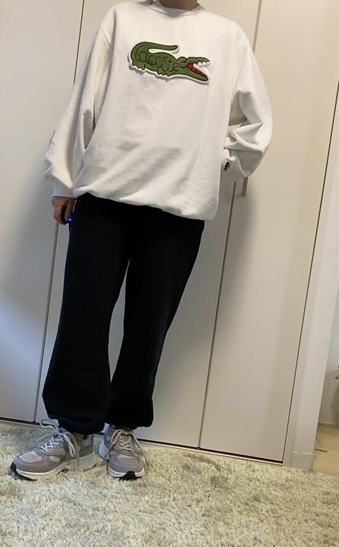 【ユニクロ スウェットパンツ（丈標準65～67cm）】オーバーサイズのアイテムと合わせて