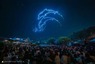 アドベンチャーワールドでお盆限定のドローンショー開催中、500機が夜空を彩る