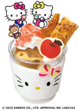【サーティワン「HELLO KITTY Loves ICE CREAM」】ハローキティ アップルパイサンデーはリバーシブルスリーブ付き!