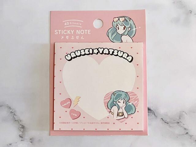 【100円ショップ×うる星やつら】サイズは7.5cm×7.5cm。40枚入りです