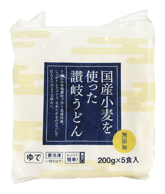 【トライアルの冷凍食品人気ランキング 1位】「国産小麦を使った讃岐うどん」289円（税込）