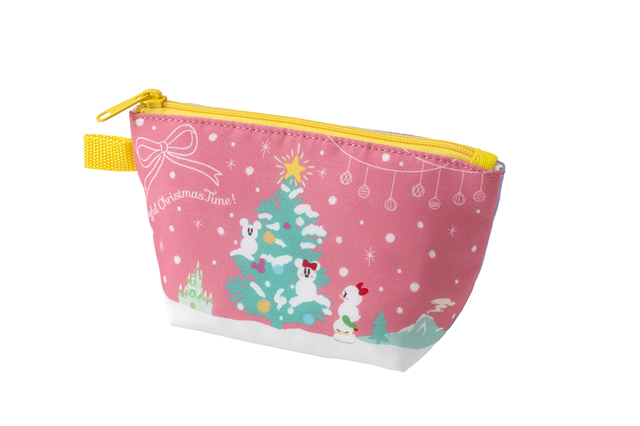 スーベニアポーチ 700円｜東京ディズニーシー「パパダキス・フレッシュフルーツ」｜東京ディズニーリゾート「ディズニー・クリスマス」2019スペシャルメニュー