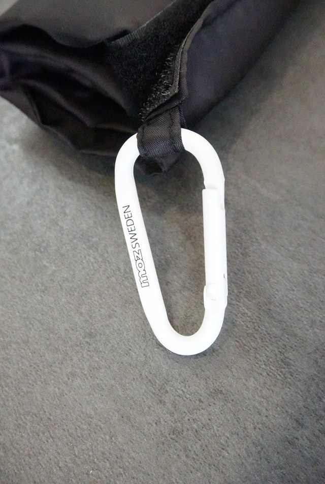 オリジンルのカラビナ付き！【moz（モズ）ショッピングバッグ BLACK】