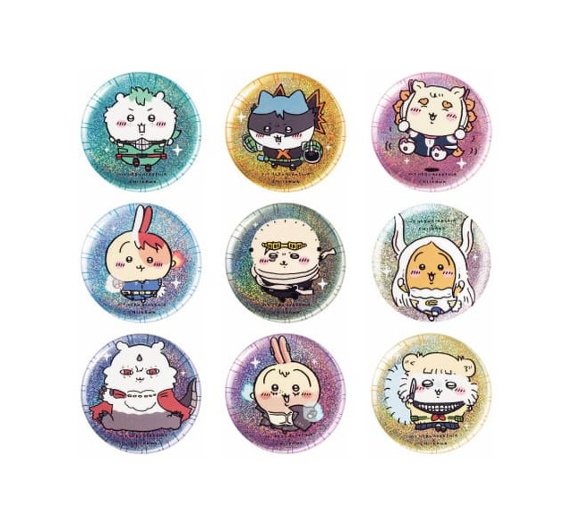 【ヒロアカ×ちいかわ】ホログラム缶バッジinカプセル(全9種) 1回 300円 ※お一人さま3回まで