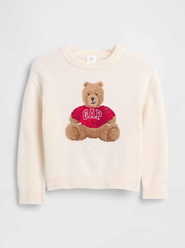 【Gap 2025ブラックフライデーイベント】トドラーボーイズ グラフィック クルーネックセーター (税込5,990円) ※70~110cm展開