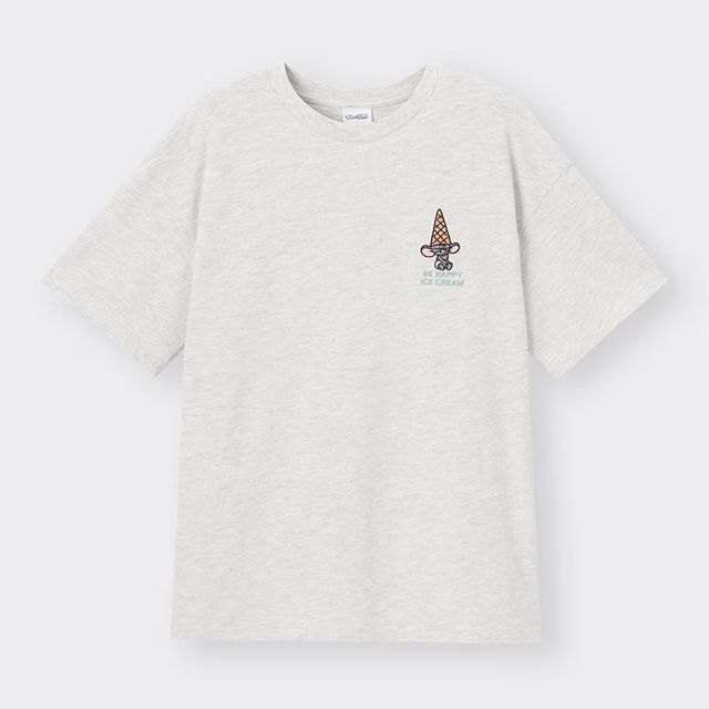 グラフィックT(5分袖) ¥1,290｜GU「トムとジェリー」コレクション