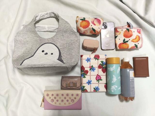 かなりたくさん入る！【ニトリデコホーム商品】トートバッグ（シマエナガ）