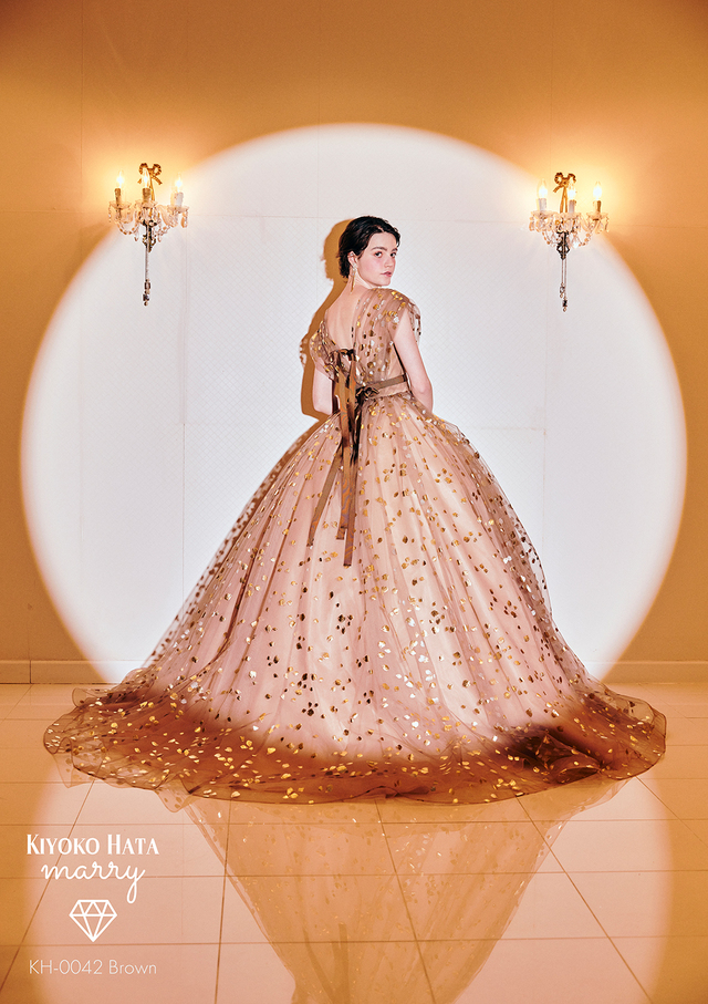 KIYOKO HATA（キヨコハタ）×marry（マリー）新作ウェディングドレス　KH-0042_Brown
