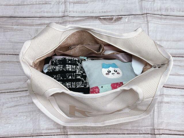 【カルディ 食品福袋】ビッグサイズなので旅行用バッグにもできちゃいます◎