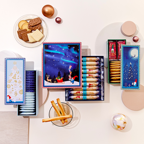 「トムテシリーズ」<期間:11月1日~12月25日>【ヨックモックの「クリスマス コレクション2024」発売!今年はスウェーデンの妖精が描かれた「トムテシリーズ」が新登場!】