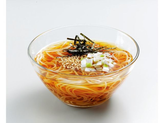 〆のさっぱり冷しそうめん