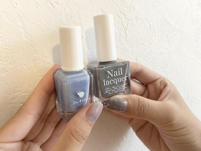 【jill leen.（ジルリーン）】と【elm＆wapiti フラッフィーネイル】似たような2色を比べてみた
